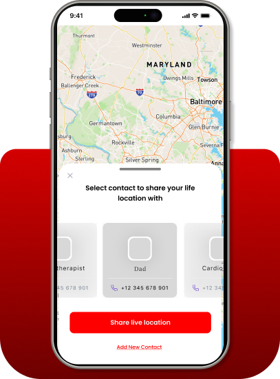 User sharing location